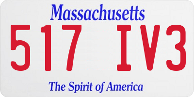 MA license plate 517IV3