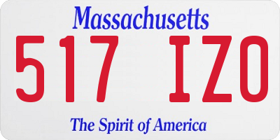 MA license plate 517IZ0