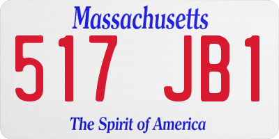 MA license plate 517JB1