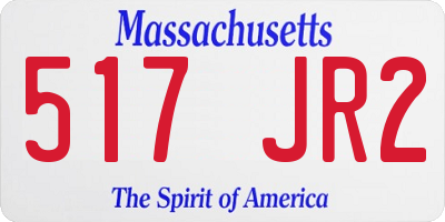 MA license plate 517JR2