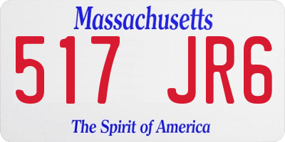 MA license plate 517JR6