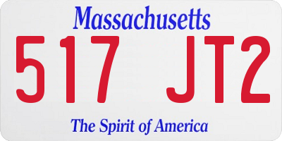 MA license plate 517JT2
