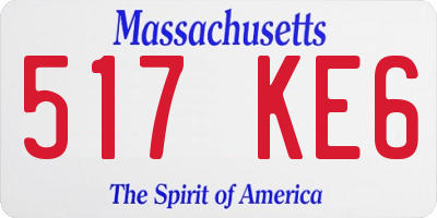 MA license plate 517KE6