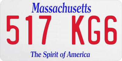 MA license plate 517KG6