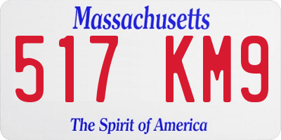 MA license plate 517KM9