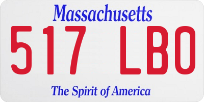 MA license plate 517LB0
