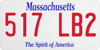 MA license plate 517LB2