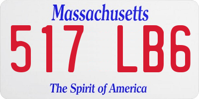 MA license plate 517LB6