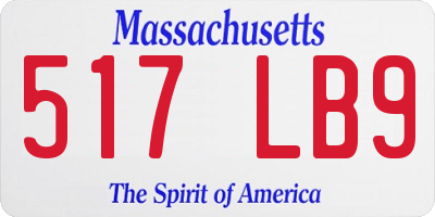 MA license plate 517LB9
