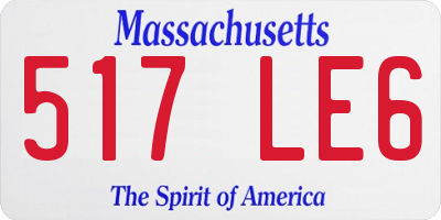 MA license plate 517LE6