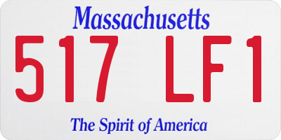 MA license plate 517LF1