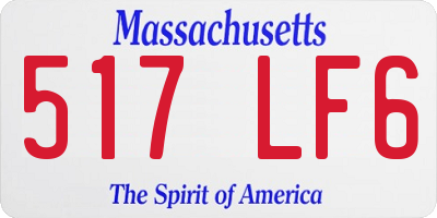 MA license plate 517LF6