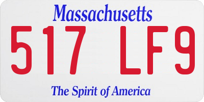 MA license plate 517LF9