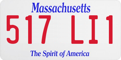 MA license plate 517LI1