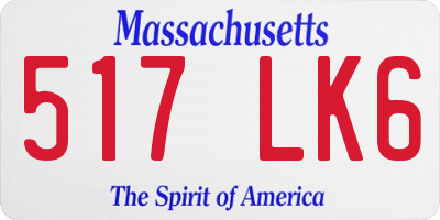 MA license plate 517LK6