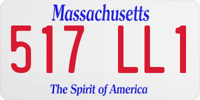 MA license plate 517LL1