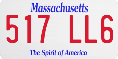 MA license plate 517LL6