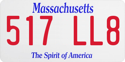 MA license plate 517LL8