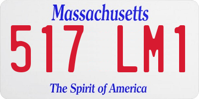 MA license plate 517LM1