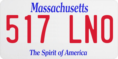 MA license plate 517LN0