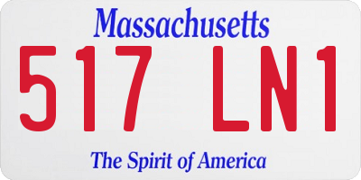 MA license plate 517LN1