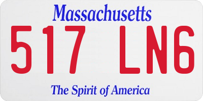 MA license plate 517LN6
