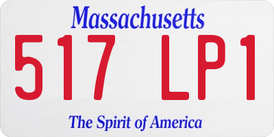MA license plate 517LP1