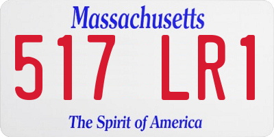 MA license plate 517LR1