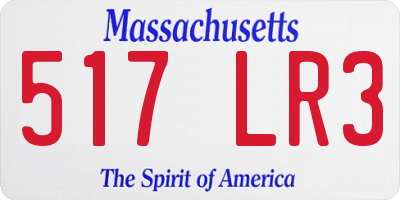 MA license plate 517LR3