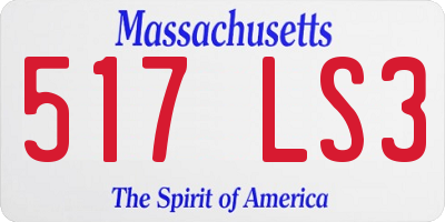 MA license plate 517LS3