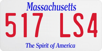 MA license plate 517LS4