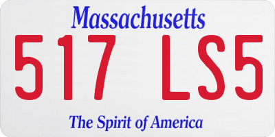 MA license plate 517LS5