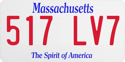 MA license plate 517LV7