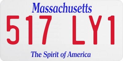 MA license plate 517LY1