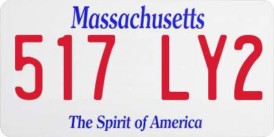 MA license plate 517LY2