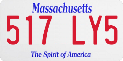 MA license plate 517LY5