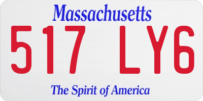 MA license plate 517LY6