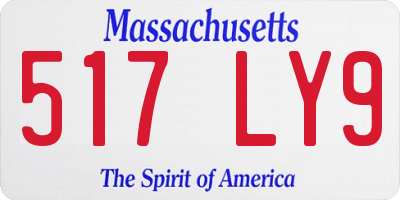 MA license plate 517LY9