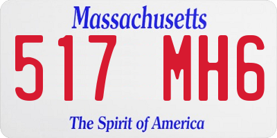 MA license plate 517MH6