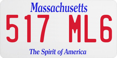 MA license plate 517ML6
