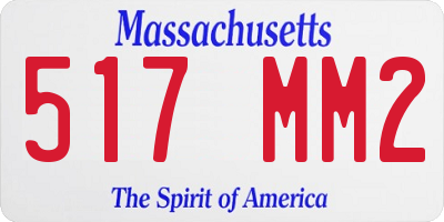 MA license plate 517MM2