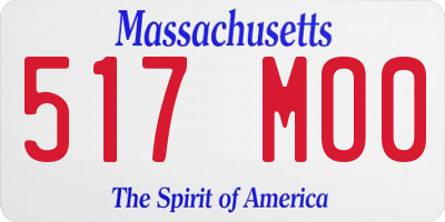 MA license plate 517MO0