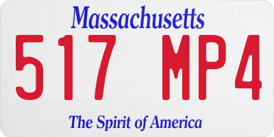 MA license plate 517MP4