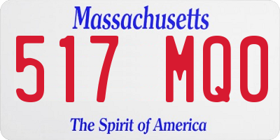 MA license plate 517MQ0