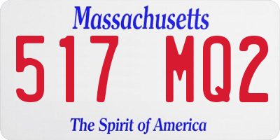 MA license plate 517MQ2