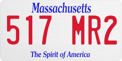 MA license plate 517MR2
