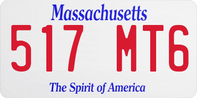 MA license plate 517MT6