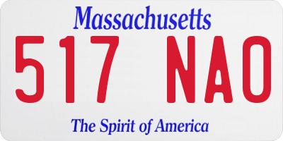 MA license plate 517NA0