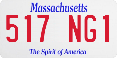 MA license plate 517NG1
