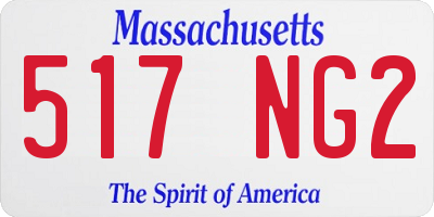 MA license plate 517NG2
